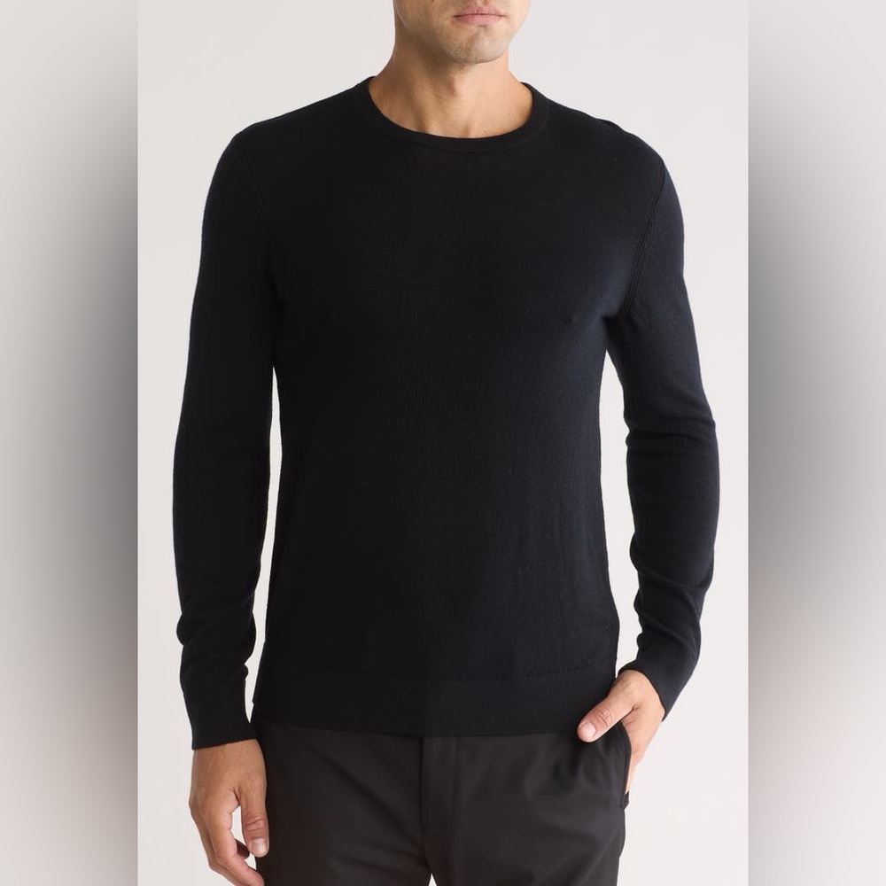 Theory Riland Harman Merino Wool Blend Sweater Crewneck Knit Size Large